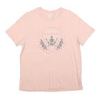 VANS Womens Pink Graphic T-Shirt XL Short Sleeve Crew Neck Cotton Blend