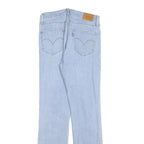 LEVI'S Big E Womens Slim Blue Denim Light W28 L30 Slim Fit Zip Jeans