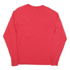 CHAMPION Mens Red Graphic T-Shirt M Long Sleeve Crew Neck Athletic Cotton