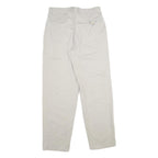 TOMMY HILFIGER Mens Cotton Beige Classic Straight Trousers W31 L32 Casual Zip