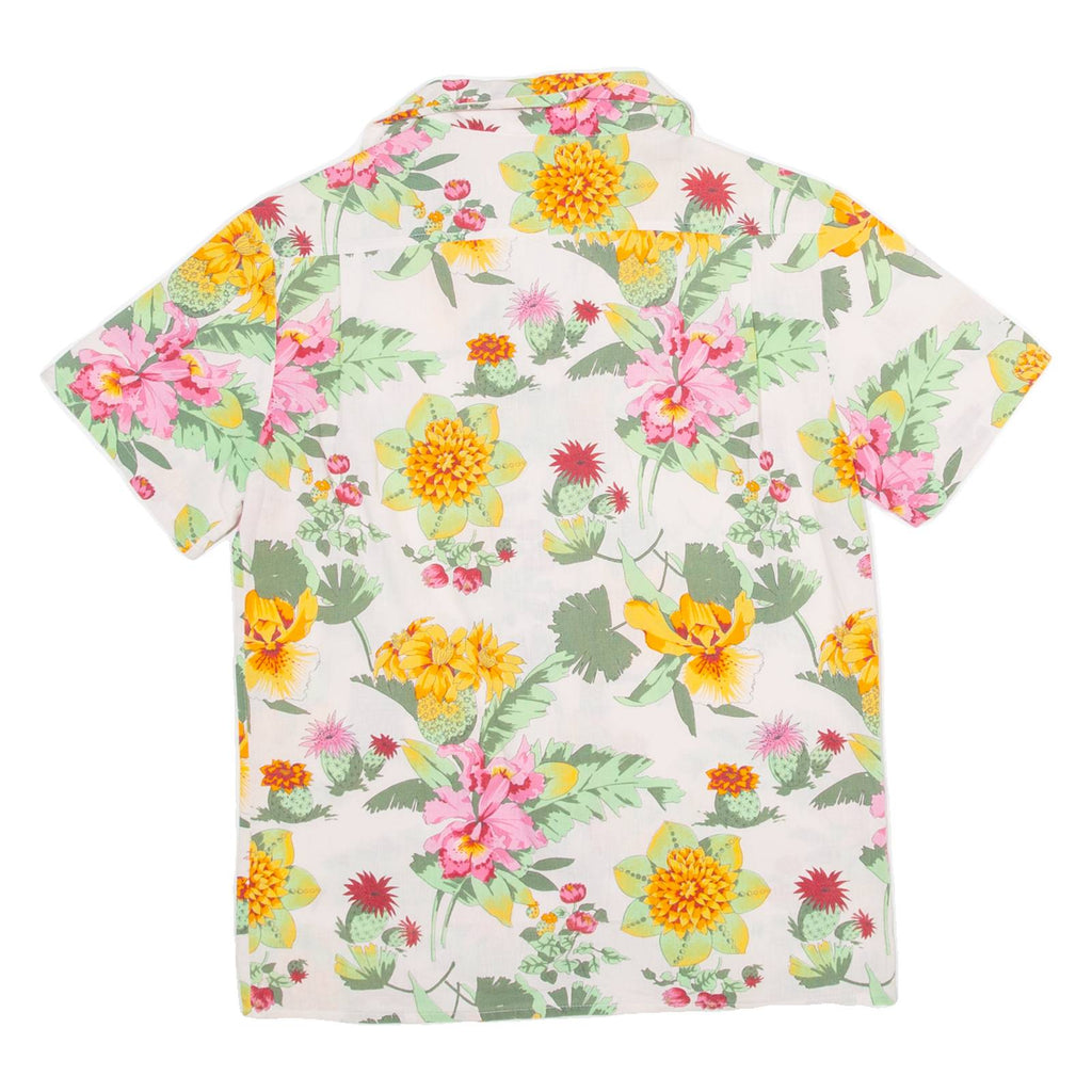 Womens Shirt Orange Floral XS
