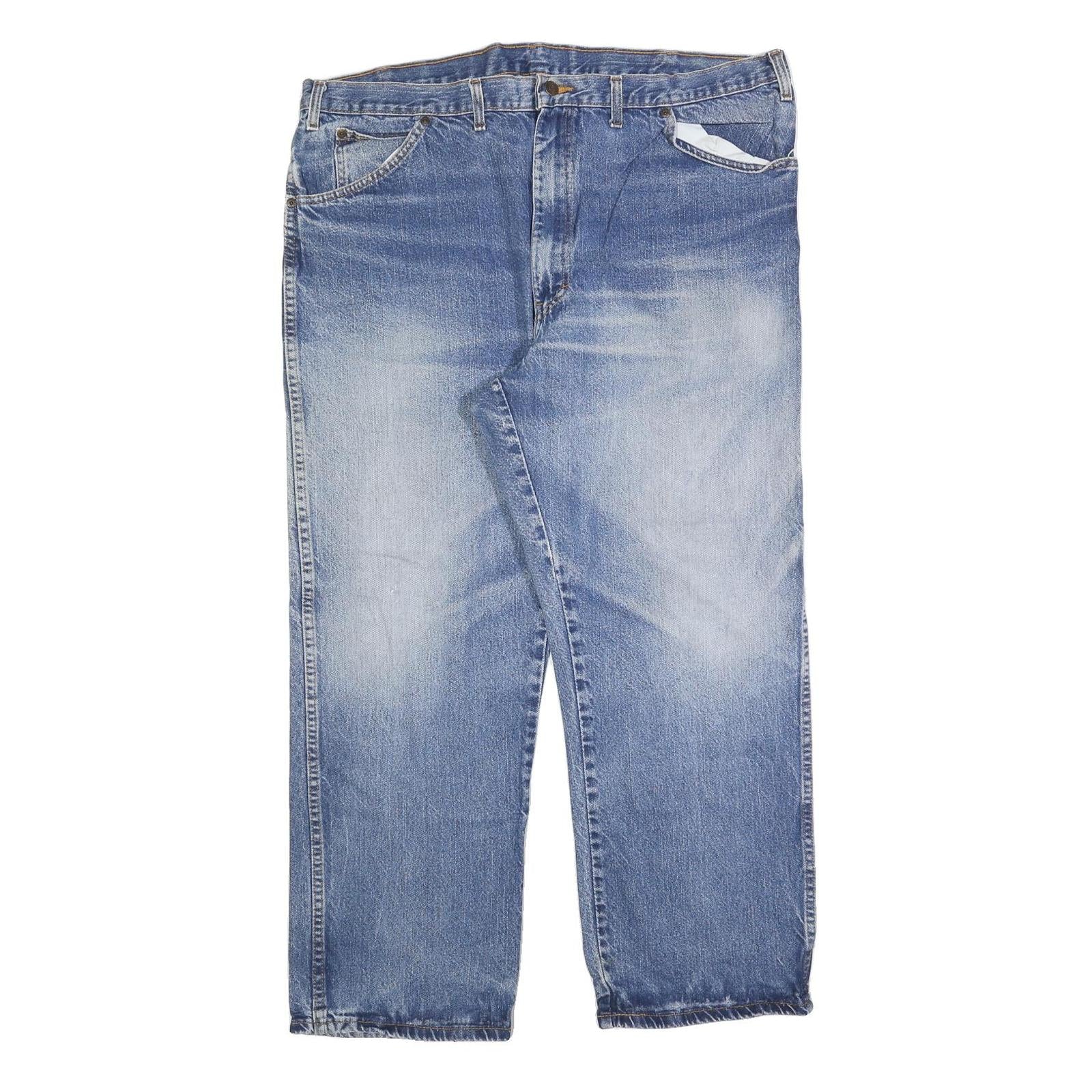 DICKIES Mens Jeans Blue Relaxed Straight Denim Medium W42 L28 Workwear