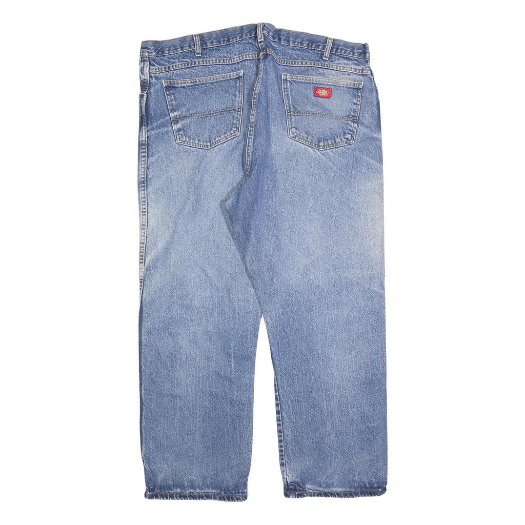 DICKIES Mens Jeans Blue Relaxed Straight Denim Medium W42 L28 Workwear