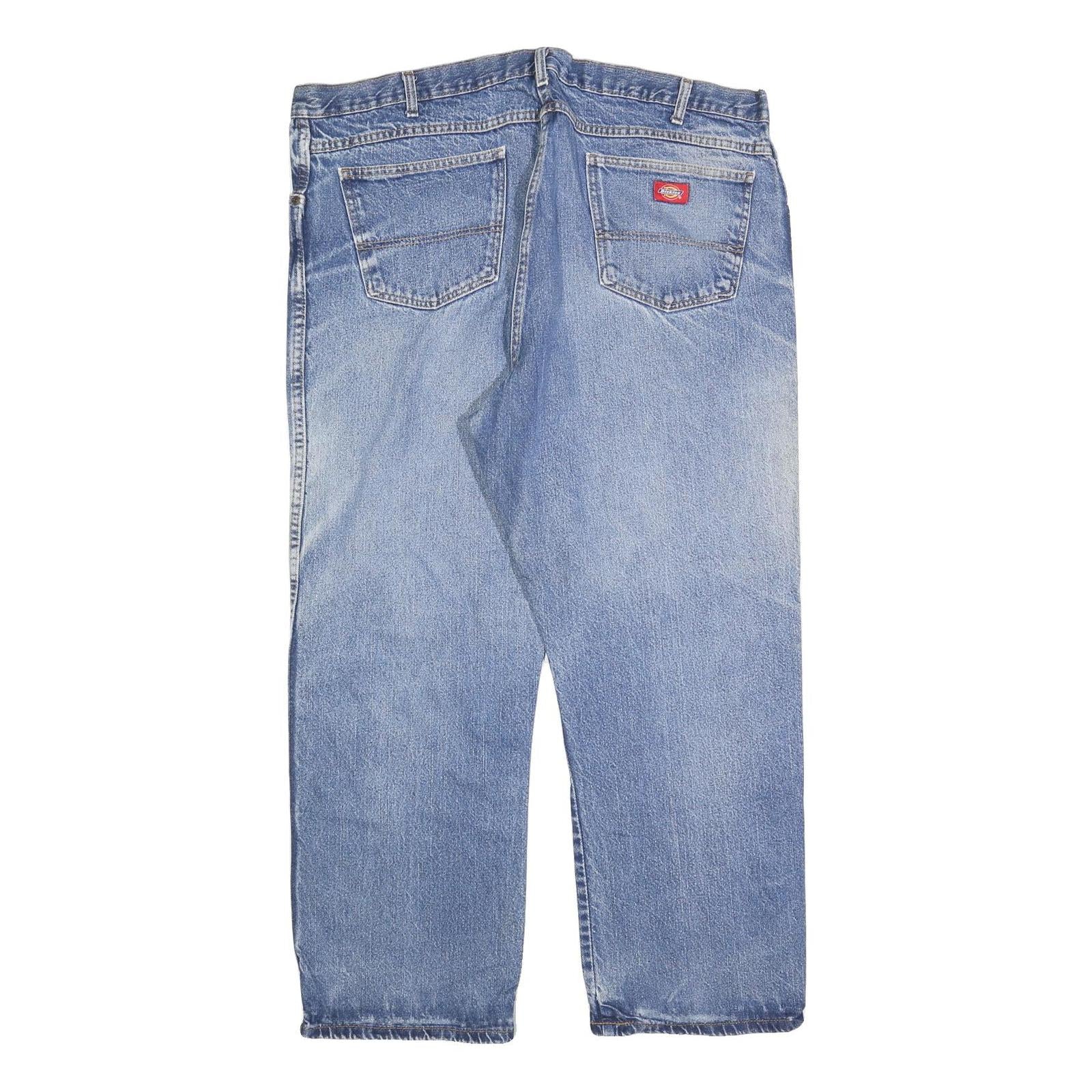 DICKIES Mens Jeans Blue Relaxed Straight Denim Medium W42 L28 Workwear