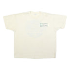TEEJAYS Womens Cream Green Graphic T-Shirt XL Short Sleeve Crew Neck