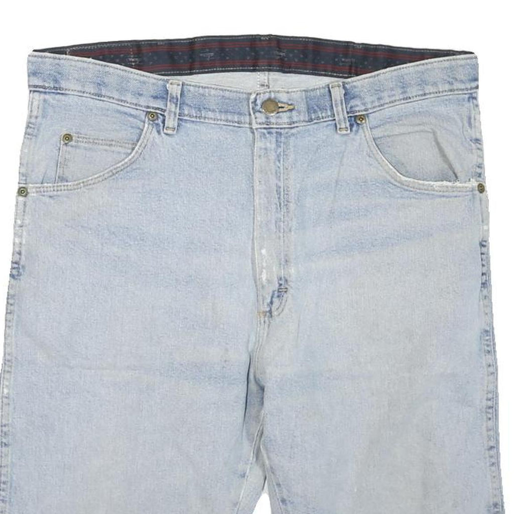 WRANGLER Mens Denim Blue Casual Denim Shorts L W36 Cotton Blend Comfortable Fit