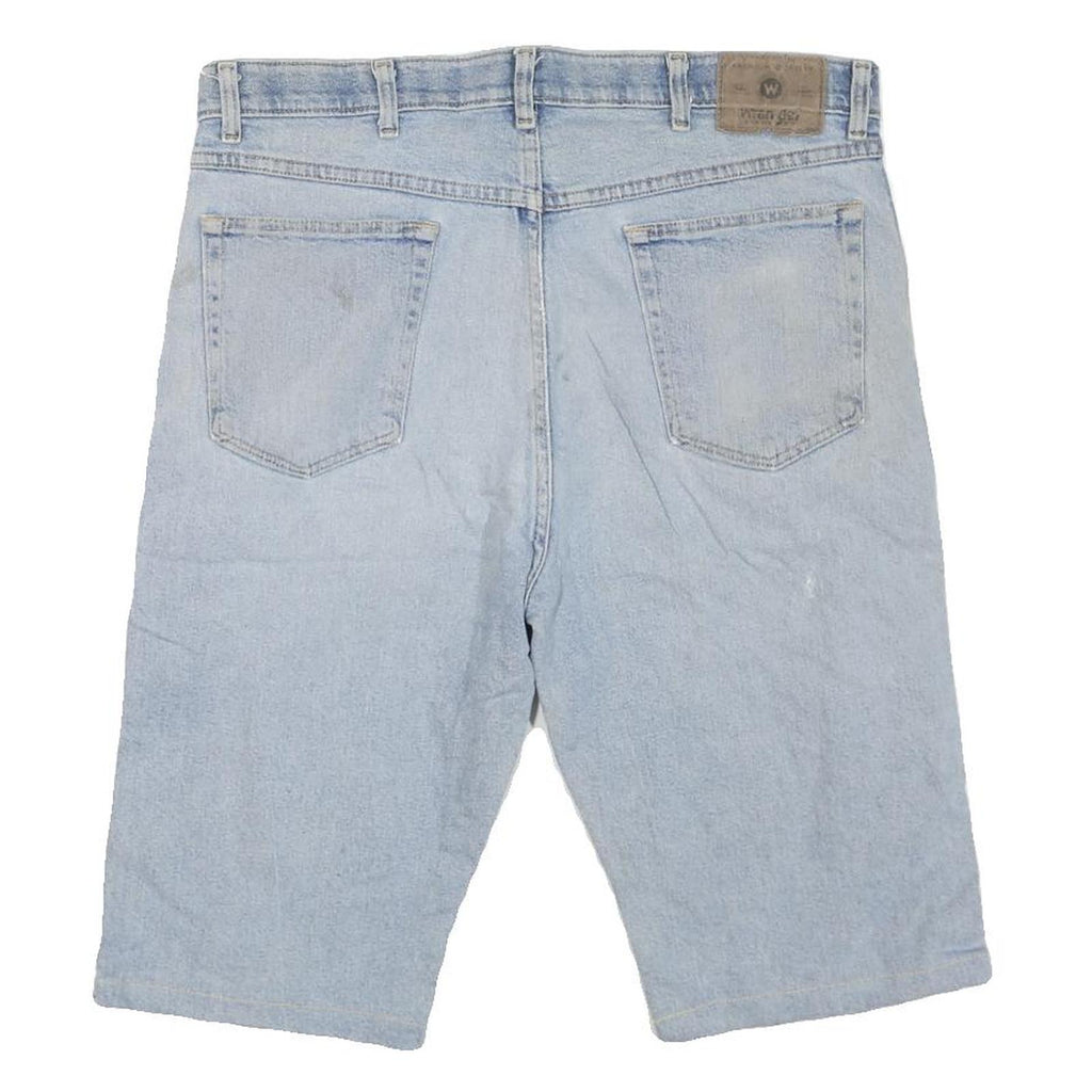 WRANGLER Mens Denim Blue Casual Denim Shorts L W36 Cotton Blend Comfortable Fit