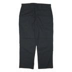 DICKIES Mens Cotton Blend Black Regular Fit Straight Leg Trousers W34 L28