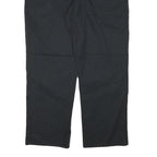 DICKIES Mens Cotton Blend Black Regular Fit Straight Leg Trousers W34 L28