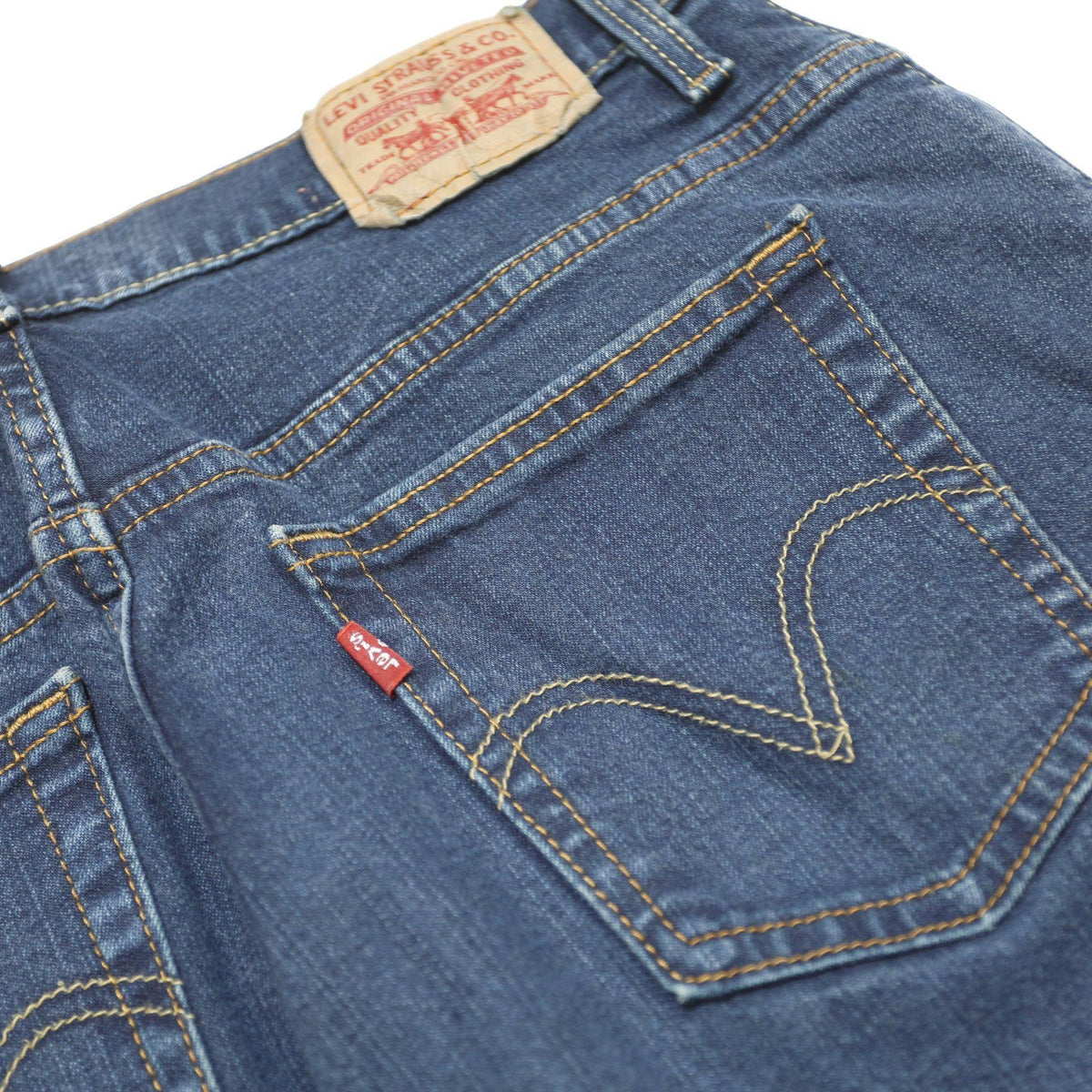 LEVI'S 550 Womens Relaxed Jeans Blue Denim W30 L27 Classic Closure Zip