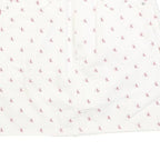 CALVIN KLEIN Womens White Cotton Blend Mini Denim Skirt XS Logo Print