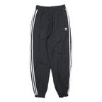 ADIDAS Womens Joggers Black & White Regular Tapered UK 10 W26 L26 Track Pants