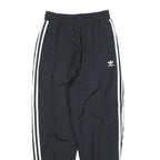 ADIDAS Womens Joggers Black & White Regular Tapered UK 10 W26 L26 Track Pants