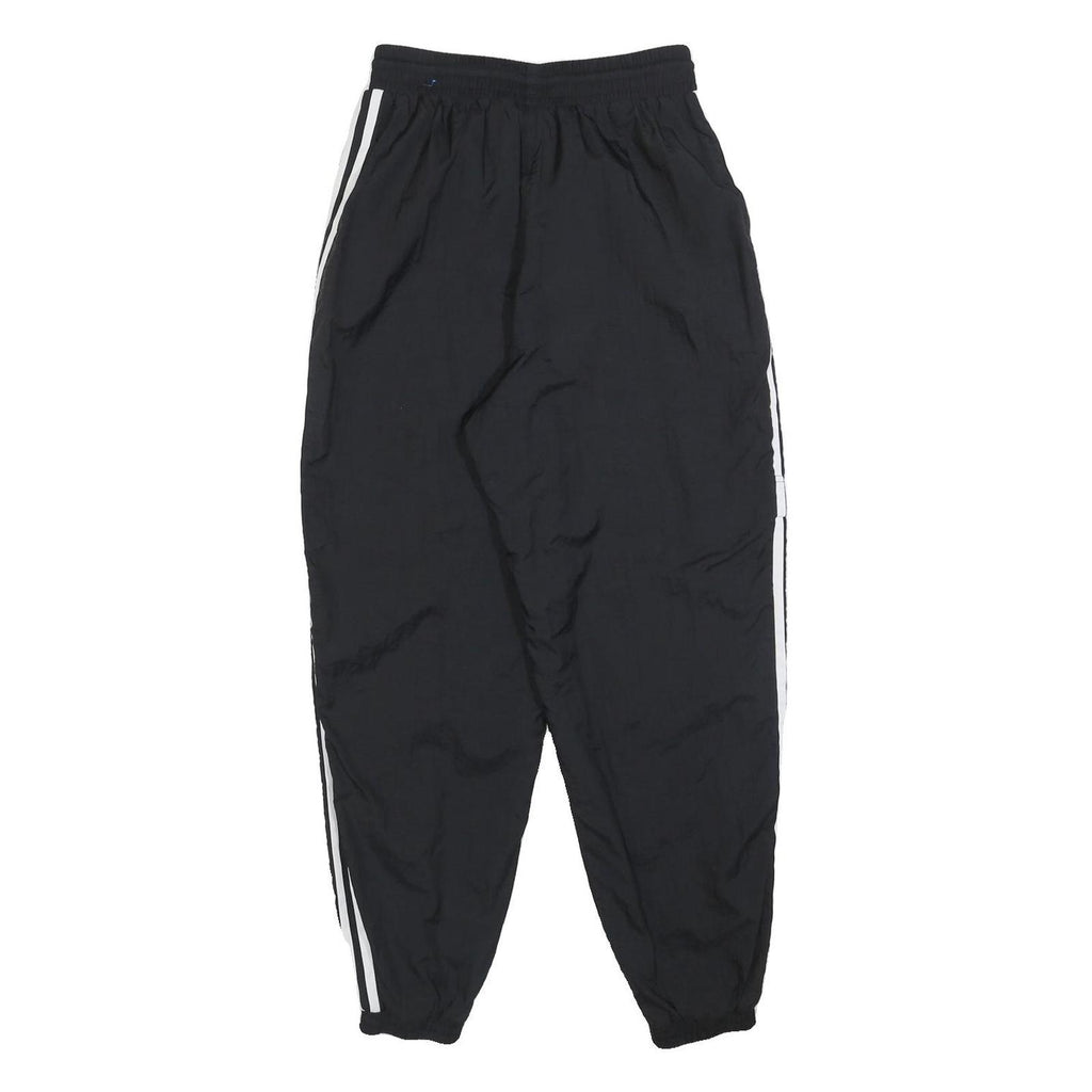 ADIDAS Womens Joggers Black & White Regular Tapered UK 10 W26 L26 Track Pants