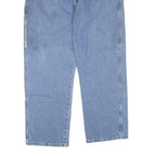 DICKIES Mens Jeans Blue Regular Straight Denim Medium W38 L30 Workwear Zip