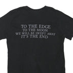 Womens Black Graphic Cellar Darling T-Shirt M Short Sleeve Round Neck Moon