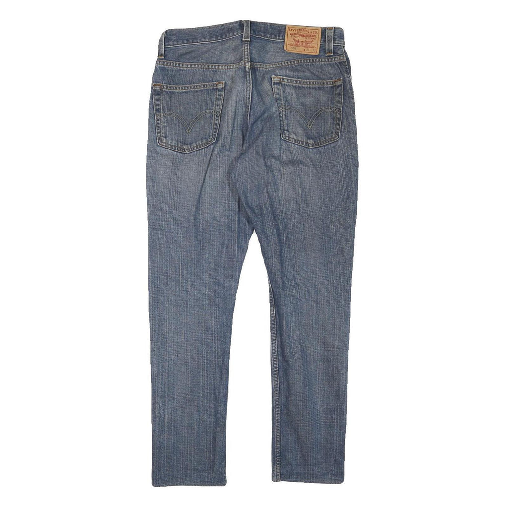 LEVI'S Mens Slim Blue Denim Regular Fit Jeans W32 L29 Zip Classic