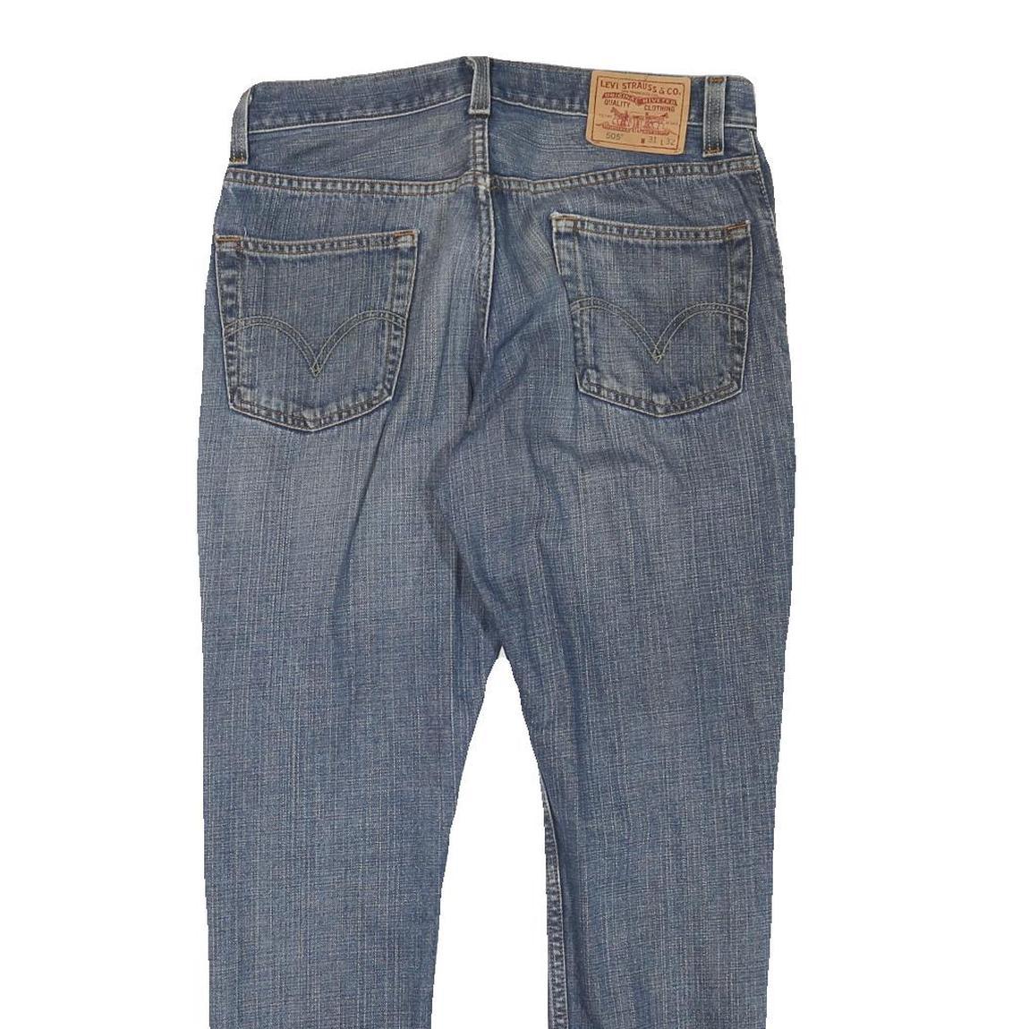 LEVI'S Mens Slim Blue Denim Regular Fit Jeans W32 L29 Zip Classic