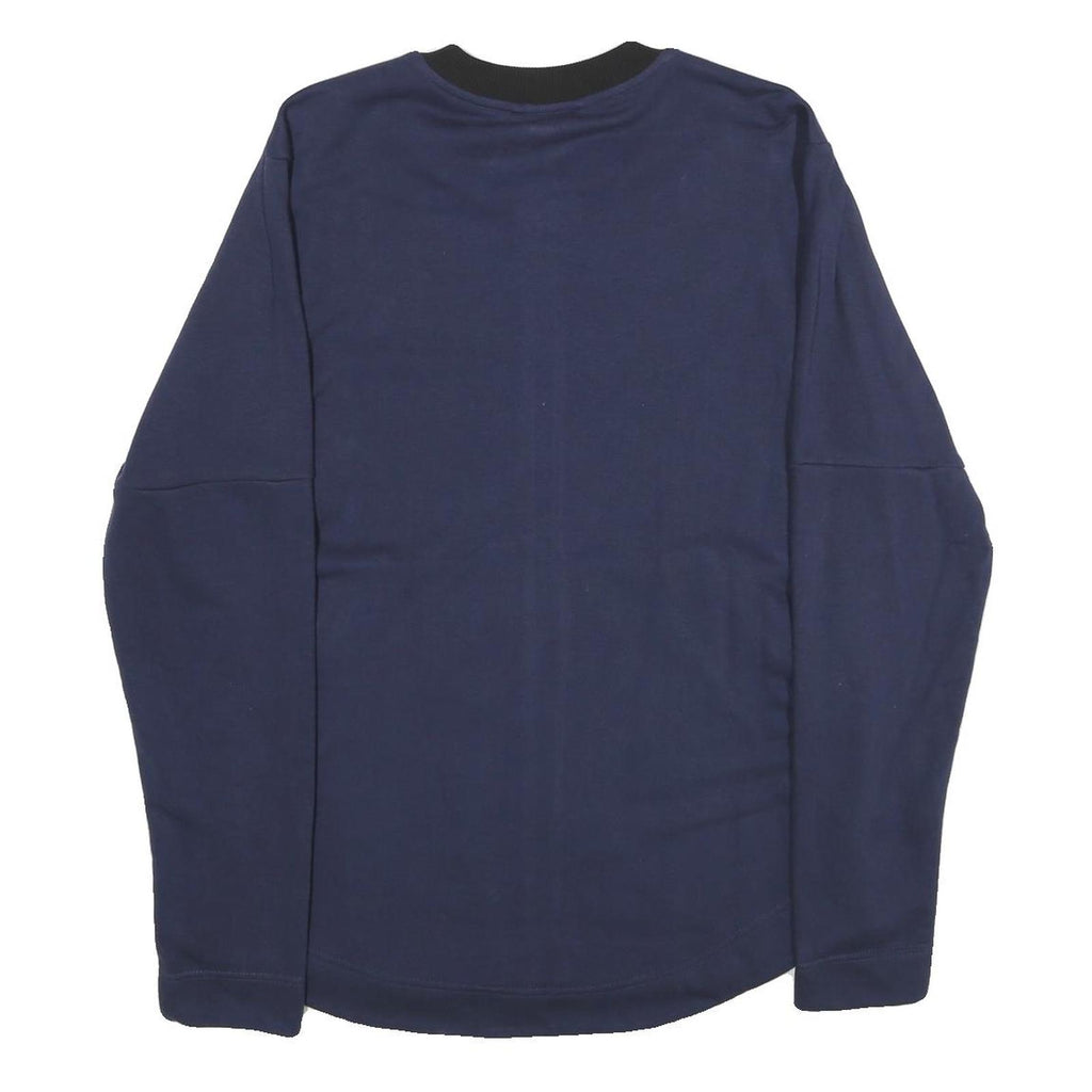 PUMA Mens Navy Blue Cotton Blend Zip Jacket L Sportswear Casual Active