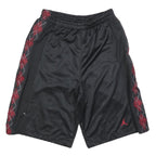 AIR JORDAN Mens Black & Red Casual Shorts S W26 Polyester Sports Gym