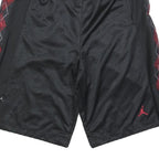 AIR JORDAN Mens Black & Red Casual Shorts S W26 Polyester Sports Gym