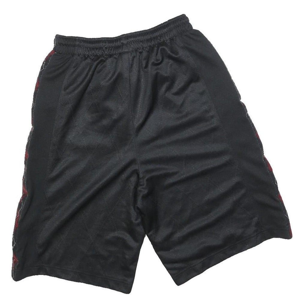 AIR JORDAN Mens Black & Red Casual Shorts S W26 Polyester Sports Gym