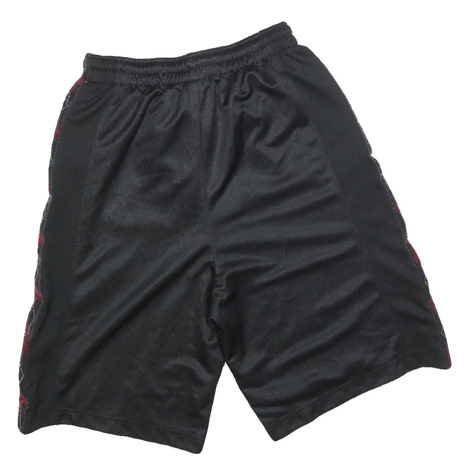 AIR JORDAN Mens Black & Red Casual Shorts S W26 Polyester Sports Gym