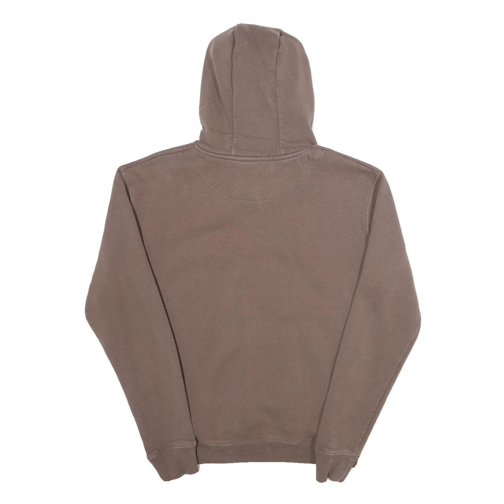 KARL KANI Mens Brown Cotton Blend Hoodie S Signature Script Pullover