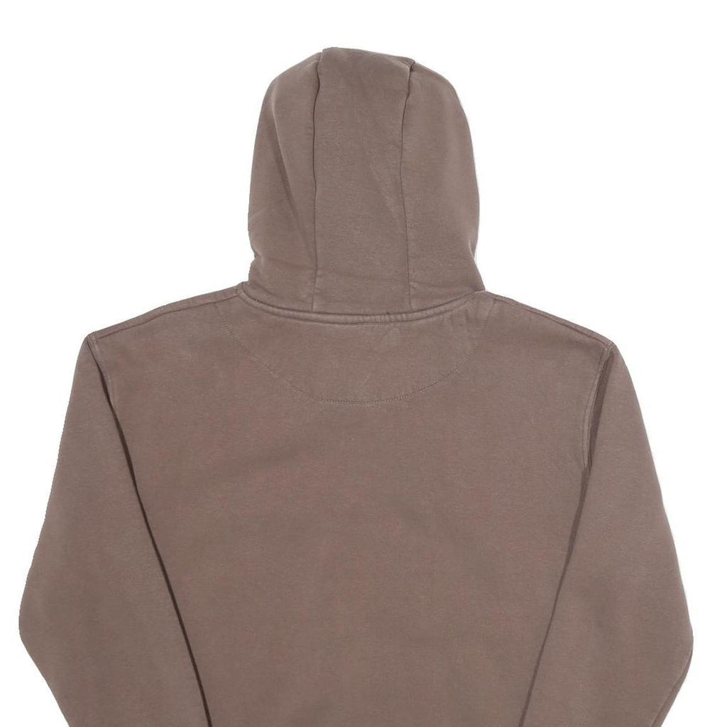KARL KANI Mens Brown Cotton Blend Hoodie S Signature Script Pullover