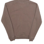 KARL KANI Mens Brown Cotton Blend Hoodie S Signature Script Pullover