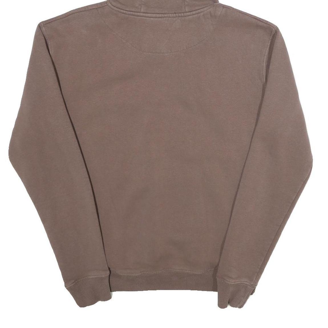 KARL KANI Mens Brown Cotton Blend Hoodie S Signature Script Pullover