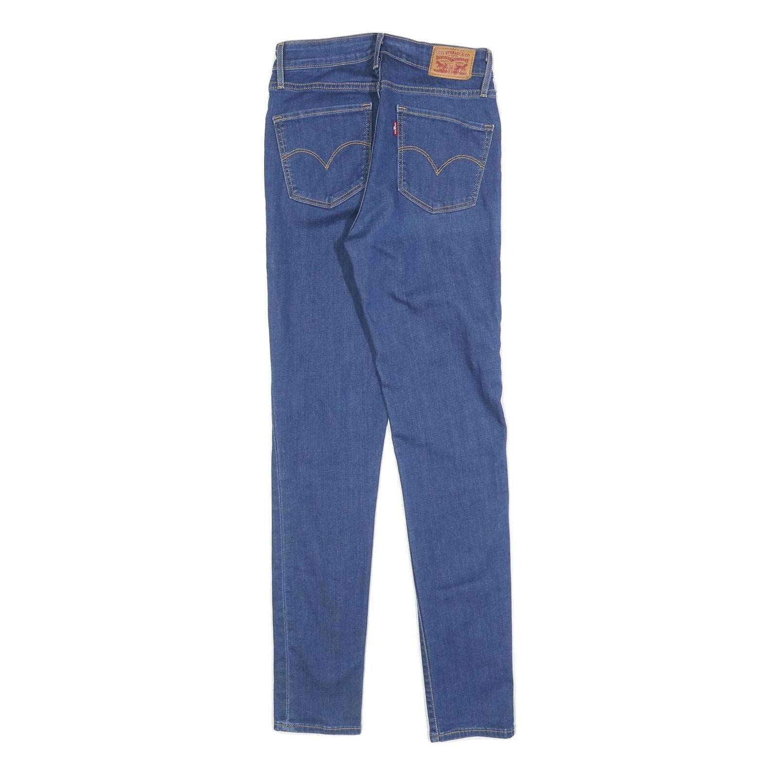 LEVI'S 721 Womens Jeans Blue Slim Skinny Denim Medium W26 L32 Stretch Cotton