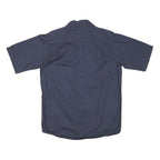 WRANGLER Mens Blue Short Sleeve Cotton Blend Casual Shirt M Workwear