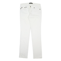 JUST CAVALLI Womens Slim White Cotton Blend Denim Slim Jeans W30 L34 Stylish