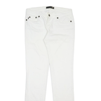 JUST CAVALLI Womens Slim White Cotton Blend Denim Slim Jeans W30 L34 Stylish