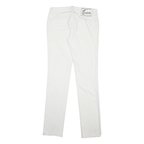 JUST CAVALLI Womens Slim White Cotton Blend Denim Slim Jeans W30 L34 Stylish