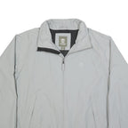 TIMBERLAND Mens Grey Nylon Zip Jacket 2XL Casual Outdoor Waterproof