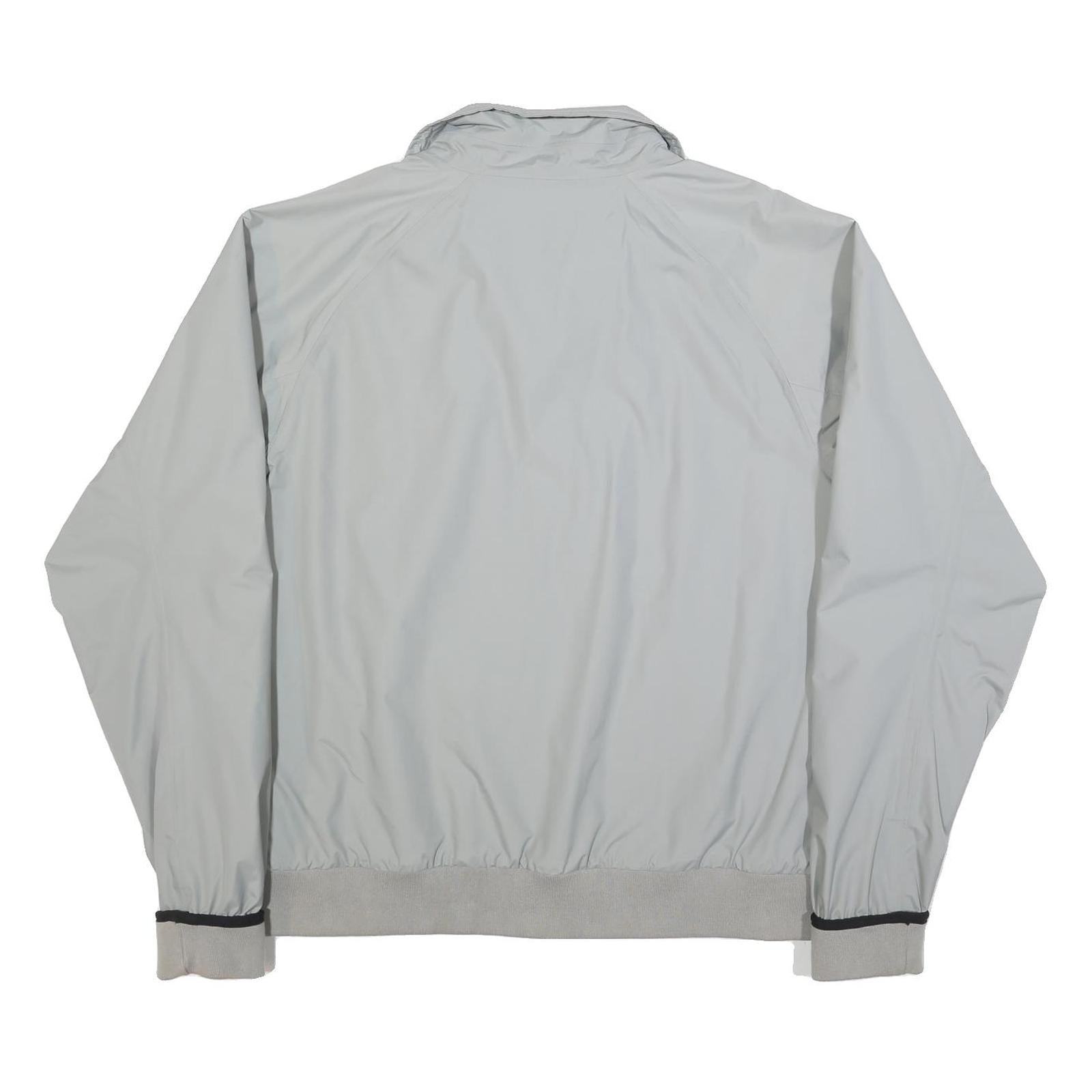 TIMBERLAND Mens Grey Nylon Zip Jacket 2XL Casual Outdoor Waterproof