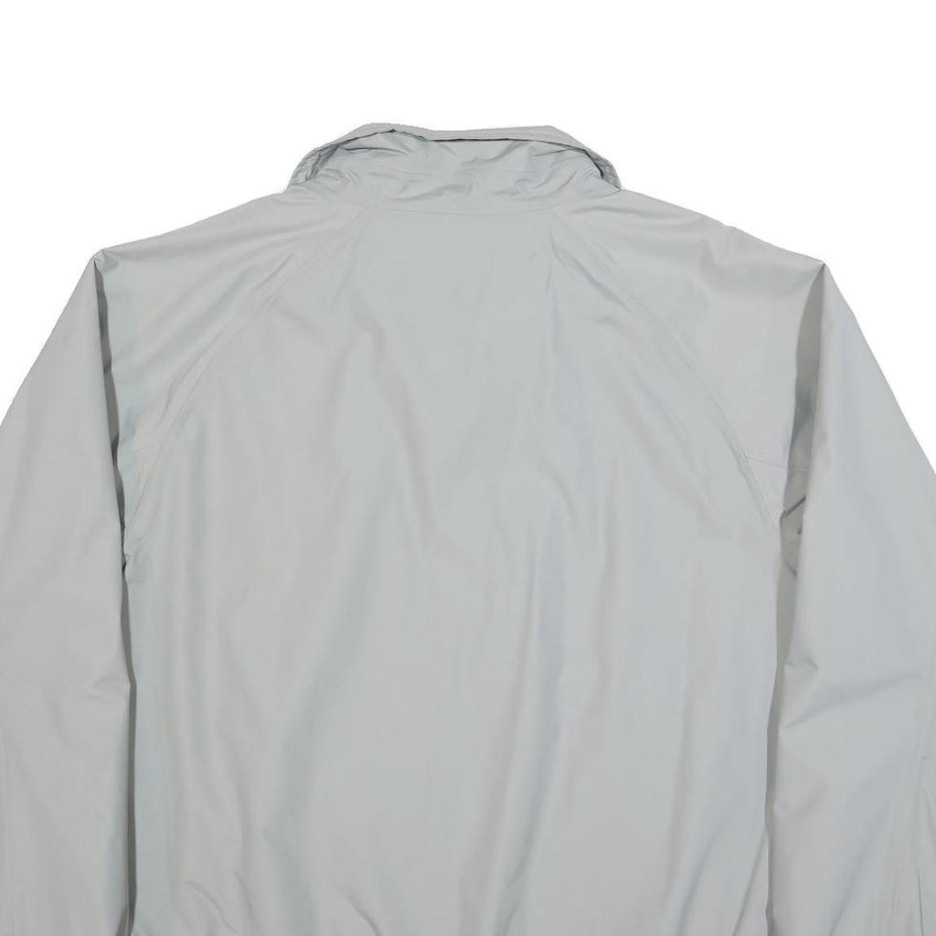 TIMBERLAND Mens Grey Nylon Zip Jacket 2XL Casual Outdoor Waterproof