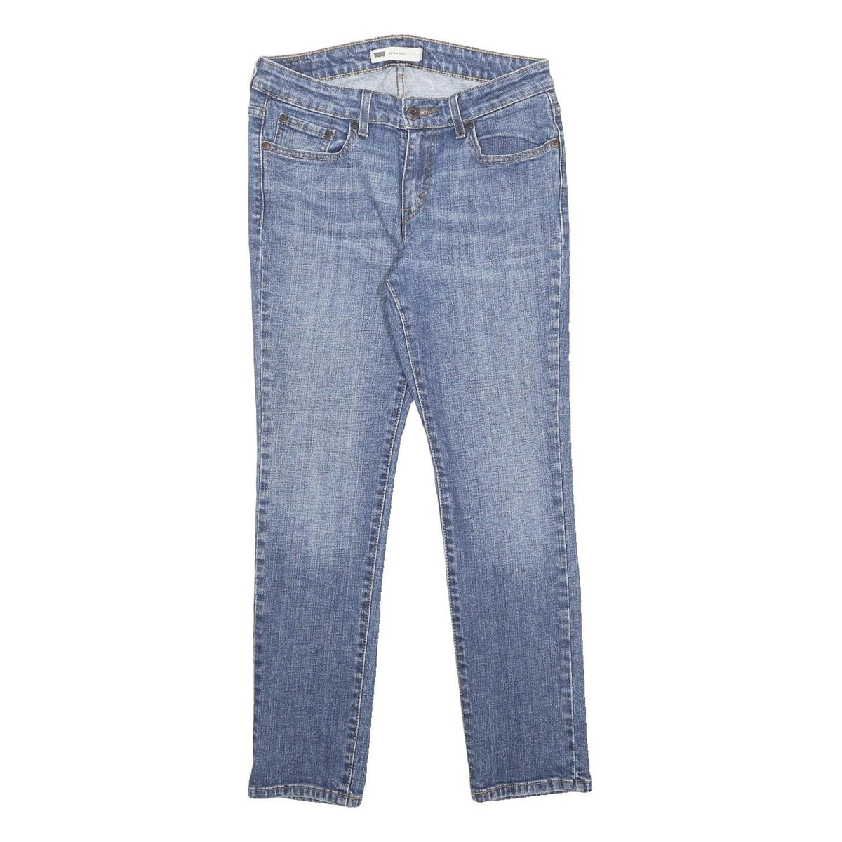 LEVI'S Womens Jeans Blue Slim Skinny Denim Light W28 L26 Cotton Blend Zip