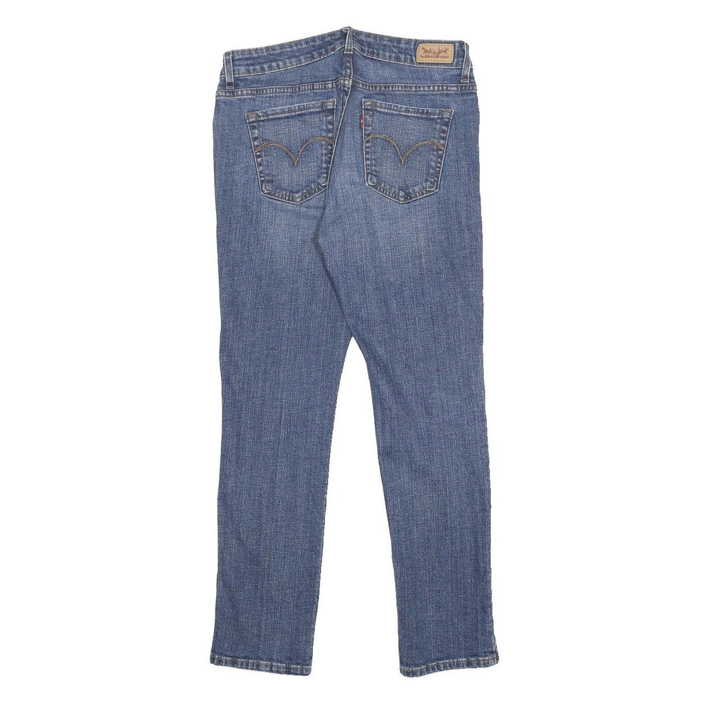 LEVI'S Womens Jeans Blue Slim Skinny Denim Light W28 L26 Cotton Blend Zip
