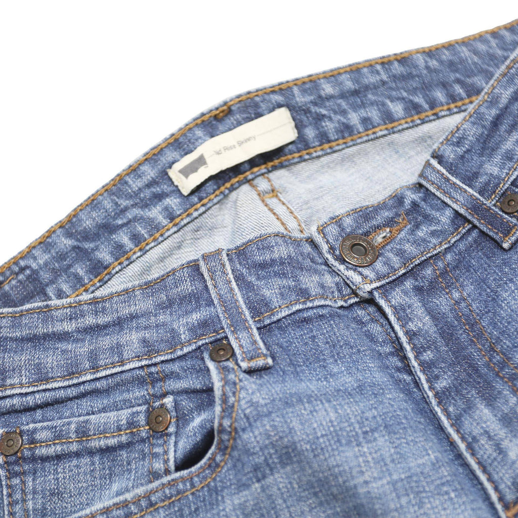 LEVI'S Womens Jeans Blue Slim Skinny Denim Light W28 L26 Cotton Blend Zip