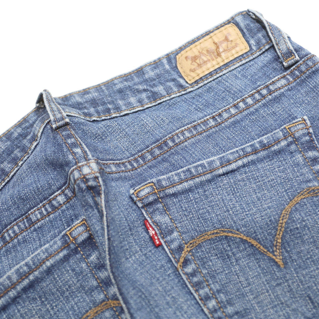 LEVI'S Womens Jeans Blue Slim Skinny Denim Light W28 L26 Cotton Blend Zip