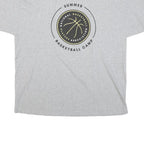 CHAMPION Mens Grey Summer Basketball Camp Graphic T-Shirt XL Short Sleeve Crew
