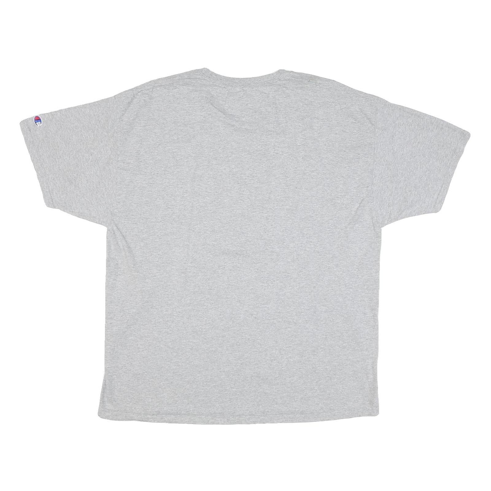 CHAMPION Mens Grey Summer Basketball Camp Graphic T-Shirt XL Short Sleeve Crew