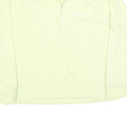 CHAMPION Womens Cream 1/4 Zip Sweatshirt L Cotton Blend Athletic Pullover