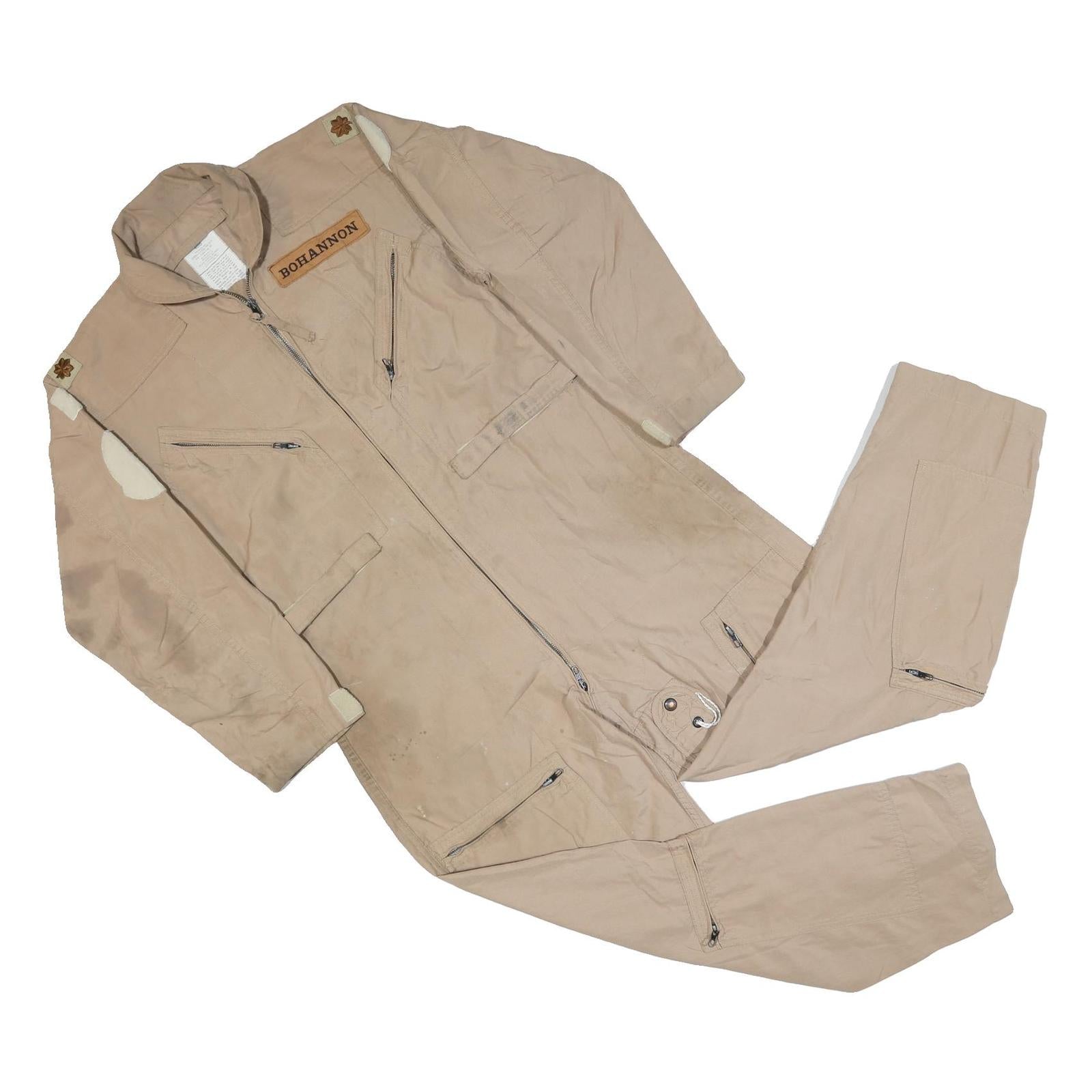 CARIER INDUSTRIES Mens Beige Synthetic Dungarees Loose Workwear S W38 L25