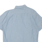 CARHARTT Mens Blue Cotton Blend Short Sleeve Shirt XL Casual Workwear