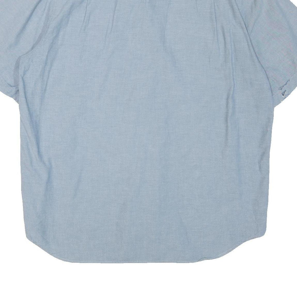 CARHARTT Mens Blue Cotton Blend Short Sleeve Shirt XL Casual Workwear