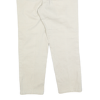 LEVI'S Womens Cotton Blend Beige Relaxed Straight Trousers W36 L28 Classic Style